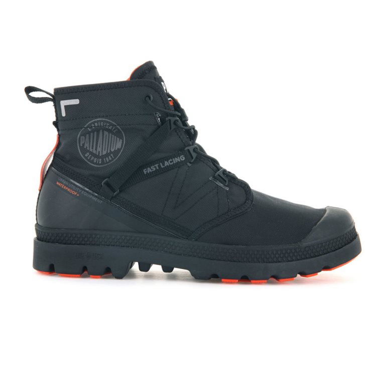 Pánské Boty Palladium Pampa Travel Lite+ Nepromokavé Černé | CZ COA-95L